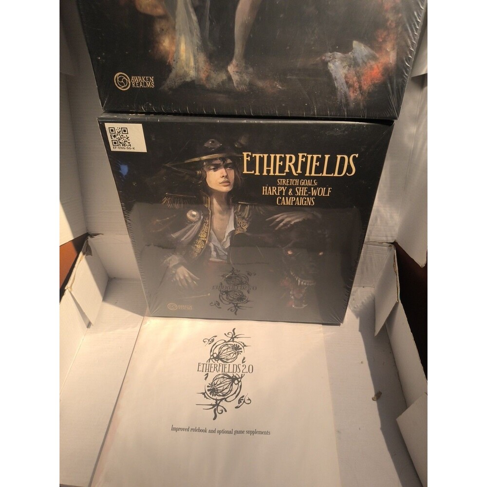 Etherfields Lot Kickstarter 2.0 Campaign, Harpy & She-Wolf, Funeral Witch SEALED